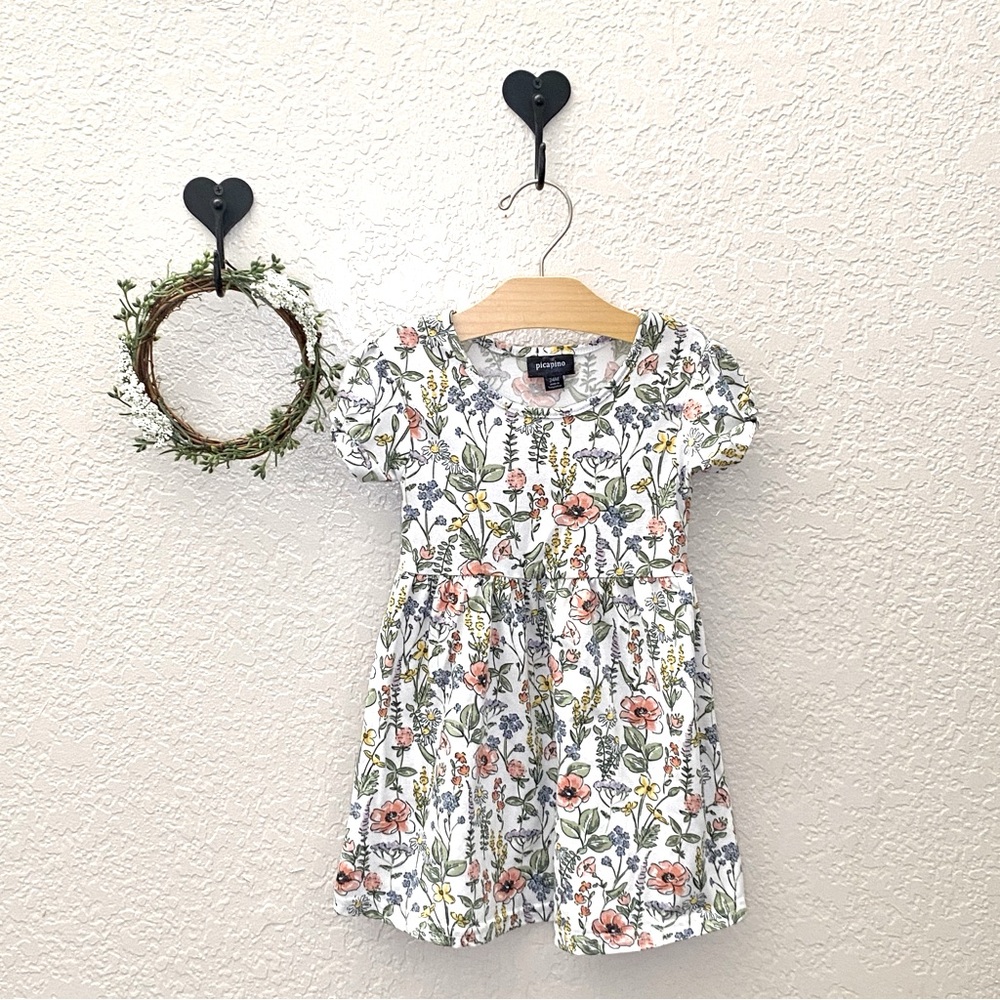 24M Pastel Wildflower Floral Dress – Flowy & Comfy